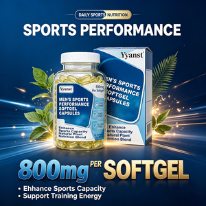 Capsules de performance sportive pour hommes 800mg 90 gélules Mélange de plantes naturelles Améliore la capacité Soutien pour les jours d'entraînement Énergie - Product Image 3