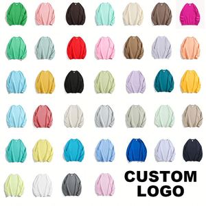 Sweat-shirts imprimés à épaules tombantes coupe classique 300G, hauts à col rond couleur macaron pour le printemps et l'automne, ODM Group Best Friend - Product Image 4