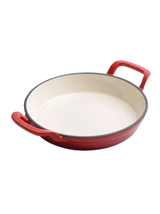 Sartén para parrilla <span class=keywords><strong>de</strong></span> hierro fundido esmaltado, adecuada para todo tipo <span class=keywords><strong>de</strong></span> cocinas, como inducción o parrilla <span class=keywords><strong>con</strong></span> doble ASA - Product Image 6