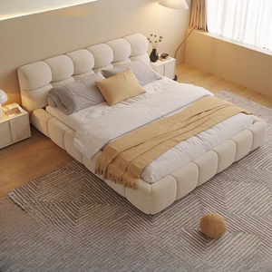 <span class=keywords><strong>Letto</strong></span> <span class=keywords><strong>matrimoniale</strong></span> in stile crema con struttura in pasta sfoglia, 1,8 metri, per camera da <span class=keywords><strong>letto</strong></span> principale e <span class=keywords><strong>letto</strong></span> grande - Product Image 4