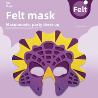 Masque pour les yeux d'Halloween pour enfants, activités festives, en feutre non tissé durable, impression numérique, style Sonic pour déguisement