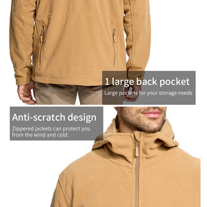 SIVI <strong>Men's</strong> Hunting Clothes Fleece Jackets Ranger Green Tactical Sport Warm Fleece Outdoor Windproof Warm Winter Coats Jacket - Product Image 6
