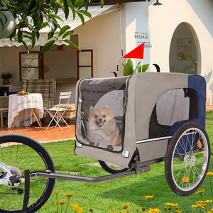 <span class=keywords><strong>Remolque</strong></span> <span class=keywords><strong>de</strong></span> Bicicleta para Mascotas con Diseño Plegable y Arnés <span class=keywords><strong>de</strong></span> Seguridad - Product Image 2