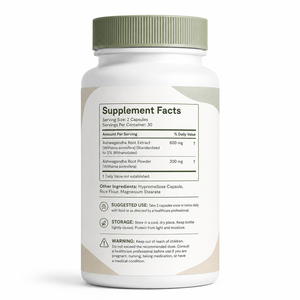 Suplemento de Apoyo Inmunológico de Ashwagandha Ksm-66 Sunwind Premium de Alta Calidad, Orgánico y de Alta Eficiencia, 12500mg, para una Noche Tranquila, 60 Cápsulas - Product Image 6