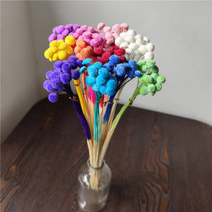 Arrangements floraux DYI <span class=keywords><strong>de</strong></span> fleurs séchées colorées rouge cerise avec une forme unique comme une fleur <span class=keywords><strong>de</strong></span> bouton 20 pièces/bouquet - Product Image 1