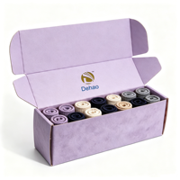 Boîte d'expédition en carton écologique avec logo personnalisé, finition mate et doublure en éponge pour l'emballage de vêtements, cadeaux et e-commerce
