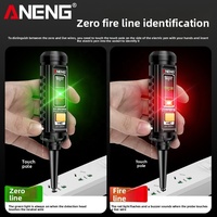 Testeur de détection CC ANENG B15, tournevis à fente, écran LCD, alarme sonore et lumineuse, 24-250V, ABS/Acier au chrome-vanadium, isolé