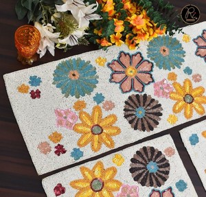 Camino de mesa decorativo con cuentas para mesa de comedor, hecho a mano, elegante decoración de mesa para festivales, fiestas, bodas y decoración del hogar - Product Image 4