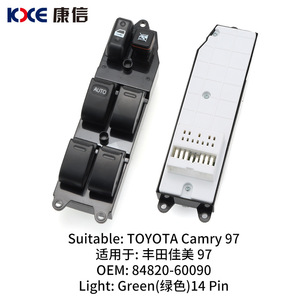 สวิตช์กระจกไฟฟ้าสำหรับโตโยต้าคัมรี่ 97 84820-60090 ไฟฟ้า 12V ควบคุมอัตโนมัติ - Product Image 2