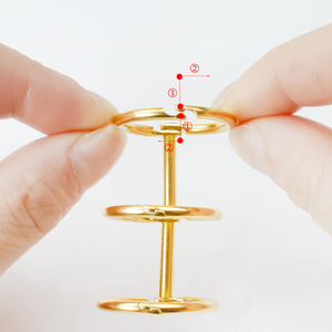 Clip a Molla in Metallo 40MM, Anelli per Rilegatura a Tre Fori per Calendari e Quaderni - Product Image 5
