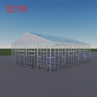 Carpa de fiesta de aluminio transparente de PVC de gran tamaño 30x60 40x80 personalizada