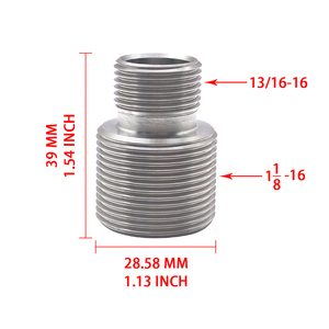 New JIAX Brand Stainless Steel Oil Filter Thread <b>Adapter</b> 13/16"-16 1-1/8"-16 CNC Turned Reducer High-Pressure Engine Oil - Product Image 4