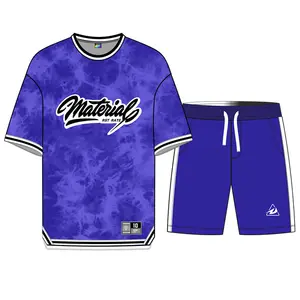 Conjunto de uniforme de basquete masculino respirável e de secagem rápida, camisas de basquete personalizadas, roupas reversíveis e de design personalizado