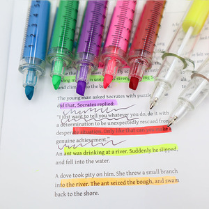 Khuyến mại vui nhựa bác sĩ tiêm ống tiêm bóng Bút <span class=keywords><strong>Highlighter</strong></span> Bút Đánh Dấu với biểu tượng tùy chỉnh - Product Image 4