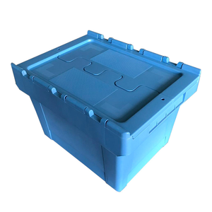 Contenedores de Plástico con Tapa Adjunta para Logística y Transporte, Cajas de Almacenamiento para Almacén - Product Image 2