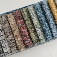 Tissu d'ameublement pour canapé en chenille, 77% polyester/23% coton, teint, résistant à l'abrasion et écologique