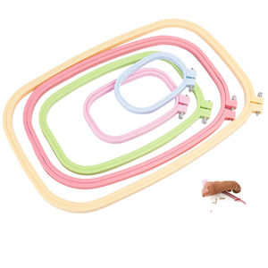 Abs nhựa xách tay thêu Hoops cho vuông <span class=keywords><strong>Cross</strong></span> <span class=keywords><strong>Stitch</strong></span> 1mm dày đơn giản phong cách may phụ kiện - Product Image 5