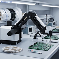 Petit robot avec ventouse pour le placement automatique de pièces sur la chaîne d'assemblage