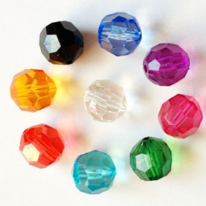 wholesale 8mm 12mm 20mm custom colored faceted plastic acrylic beads for jewelry making