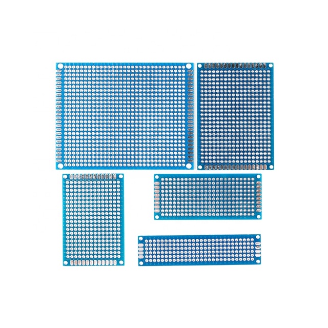 5/10PCS PCB Board Prototype Board Blue 2x8/3x7/4x6/5x7/7x9cm Double Sided Circuit Boards for DIY Soldering Project