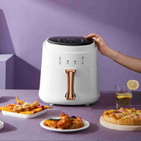 Friteuse électrique sans huile personnalisée 5L 6L 7L 8L 12L à écran tactile 1400W Friteuse à air chaud