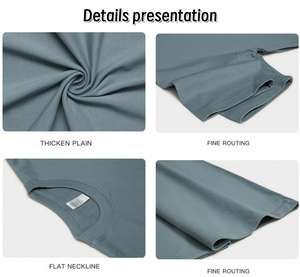 Camiseta Personalizada de 230 g/m² para Hombre, 100% Algodón, Talla Grande, con Logotipo Impreso, Hombros Caídos, Corte Holgado - Product Image 2