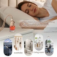 Diffuseur de parfum suspendu professionnel sécurisé en verre transparent avec diverses options d'impression personnalisée pour l'utilisation en voiture