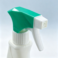 Bouteille pulvérisateur à gâchette en plastique PE de 500 ml, vide, rechargeable, corps incurvé, pour produits de nettoyage, produits chimiques, détergent ménager et de cuisine - Vente en gros