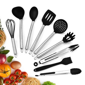 Alimentos grado silicona ecológico cocina herramientas 8 Pcs antiadherente utensilios de cocina conjunto - Product Image 1