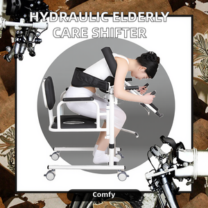 बहु-कार्यात्मक हाइड्रोलिक मोबाइल बुजुर्ग देखभाल शौचालय सहायता वॉकर रोलेटर बेडसाइड व्हील सीट बेल्ट मोबाइल कलाकृतियों - Product Image 3