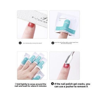 200 lingettes dégraissantes et désinfectantes jetables pour ongles, avec dissolvant de vernis et alcool, pour le nettoyage du nail art - Product Image 4