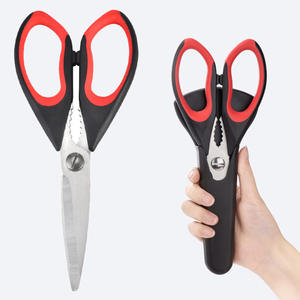 กรรไกรครัวสแตนเลสอย่างดียี่ห้อหยางเจียง พร้อมที่ยึดแม่เหล็ก สำหรับตัดกระดูกไก่ อาหารทะเล และเนื้อย่าง - Product Image 4