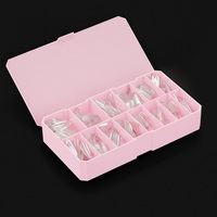 14 Tailles – Capsules d'ongles professionnelles en gel souple, couvrance totale, forme Stiletto, 100 % décollables, flexibles, transparentes, longues, pour salon de beauté (vente en gros)