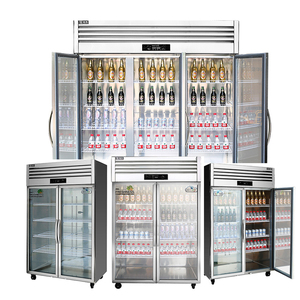 Escaparate de refrigerador comercial, refrigerador abierto de frutas y verduras, estantes de supermercado, refrigerador de exhibición - Product Image 4
