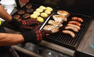 Fabricants et fournisseurs de gants en cuir résistants à la chaleur, gants de cuisine pour four, barbecue, cuisson, gants en silicone pour barbecue - Product Image 6