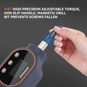 GOYOJO Digital <b>Torque</b> Screwdriver <b>Set</b> 1/4'' High Adjustable <b>Torque</b>, Non Handle for Furniture Vehicle Repair - Product Image 4