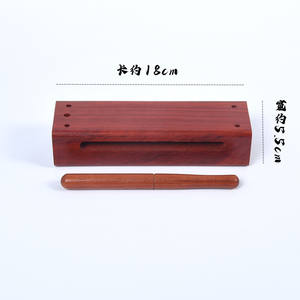 เครื่องดนตรีประเภทเครื่องเพอร์คัชชันทำจากไม้สี่เหลี่ยมจัตุรัสผลิตจาก Orff อุปกรณ์ดนตรีแบบทูโทน Jingzi สำหรับโอเปร่าปักกิ่งอุปกรณ์ดนตรี - Product Image 6