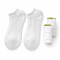 Chaussettes jetables pour chambre d'hôtel, emballées individuellement, chaussettes hygiéniques pour la cheville, pour spa, salon, hôpital, visite