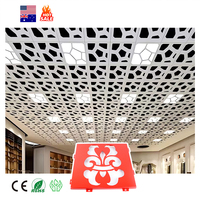 Plafond intérieur en aluminium métal design moderne Plafonds perforés Panneau décoratif en aluminium Plafond intérieur