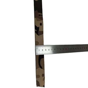 Eco-friendly <strong>Camouflage</strong> 15mm and 30mm TPU Coated Bed Braided Nylon <strong>Webbing</strong> - Product Image 2