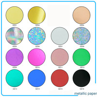 Papier Métallique Holographique de Luxe Personnalisé, Carton Spécialisé 250GSM A4, 10 Feuilles/Paquet, Carton Doré Métallique Effet Miroir