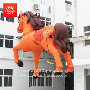 360度充气热销巨型充气马模型定制逼真户外广告充气卡通马用于促销 - Product Image 4