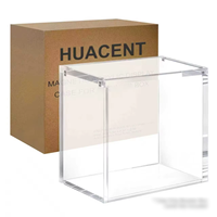 Boîte de présentation pour cartes TCG avec logo personnalisé, ultra-transparente, anti-rayures, fermeture magnétique, chargement par le haut, en acrylique, pour collection
