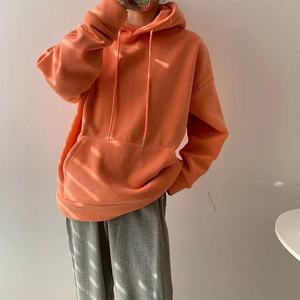 Felpa con Cappuccio in Pile Polare Double-Face da Donna, Versione Coreana Invernale, Spessa e Ampia, Pullover con Cappuccio Arancione - Product Image 4