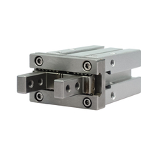 Cylindre pneumatique à double effet en aluminium, à haute précision, avec interrupteur magnétique, sans lubrification, modèle Stock MHZ2, avec roulement