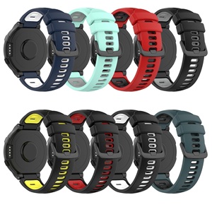 <span class=keywords><strong>Correa</strong></span> de Reloj de Silicona Suave de Doble Color de Liberación Rápida de 22 mm para Garmin <span class=keywords><strong>Forerunner</strong></span> 735XT 220 230 <span class=keywords><strong>235</strong></span> 620 630 - Product Image 2