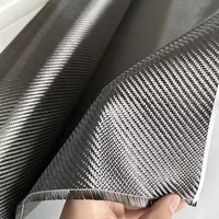 Haute résistance 3k 6k 12K T300 T600 200gsm 2x2 sergé tissage réglage léger tissu en Fiber de carbone rouleau de tissu en Fiber de carbone