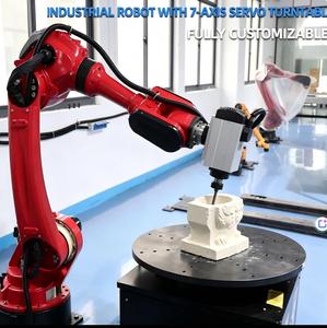 Station de soudage robotisée industrielle avec deux positionneurs de charge de 500 kg pour machines lourdes et fabrication métallique - Product Image 3