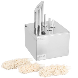 Machine à polir les verres à vin électrique en acier inoxydable commercial CE 1200W avec 2 5 8 lave-linge en tissu de polissage - Product Image 3