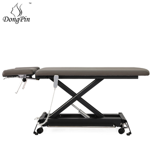 Elektrische massagetafel met één motor, hoogteverstelling, metalen frame, behandelbed voor chiropractie en therapie, geschikt voor ziekenhuizen - Product Image 5